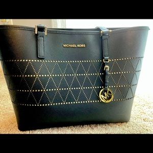 Black and Gold Michael Kors Tote